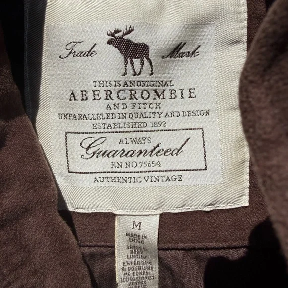 Abercrombie & Fitch Vintage Military-Style Utility Jacket Brown Women’s M New - Picture 2 of 13